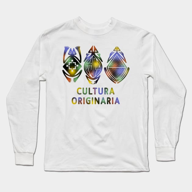 Cultura originaria color Long Sleeve T-Shirt by Munayki